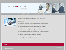 Tablet Screenshot of berater-partner.ch